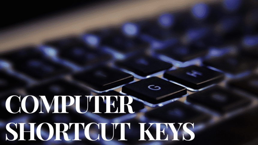 Computer Shortcuts Keyboard