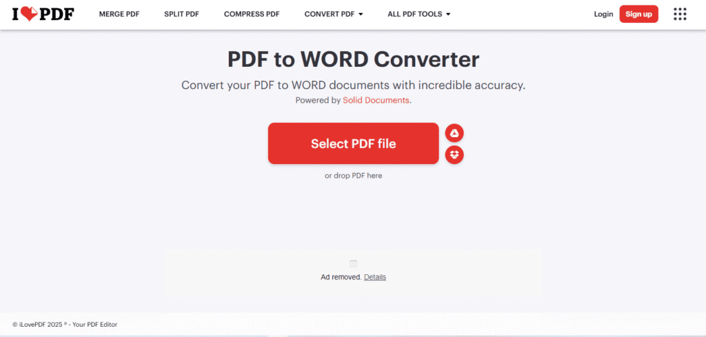 PDF to WORD Converter