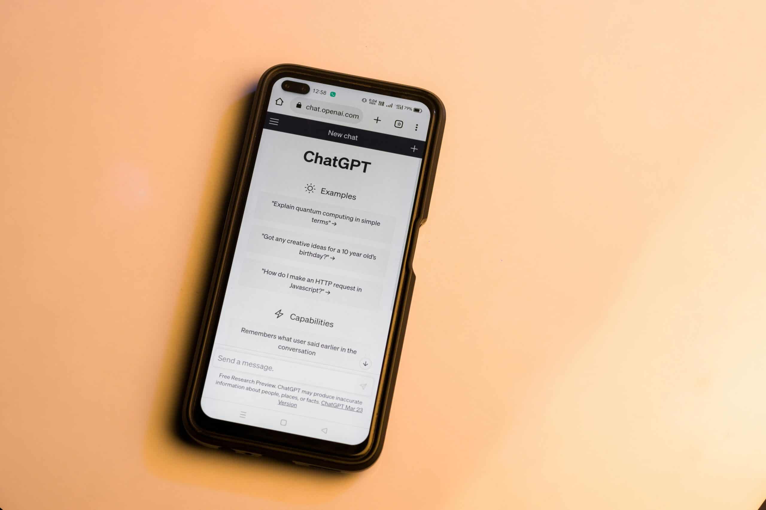 chatgpt open in mobile